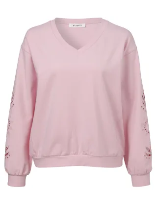 eiszeit - Sweatshirt V-Ausschnitt 1/1 Arm Stickerei candy - Gr. - 52