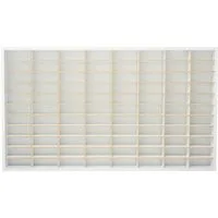 ART TWIST HOME Wandregal Modellauto Display-Regal 80 Fächer 1:64 Autos Holz 78x40cm Wand, Sammelvitrine Setzkasten Aufbewahrung Kinderzimmer Wandmontage