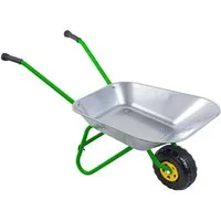 Vedes Schubkarre 562 Kinder Metallschubkarre silber/grün