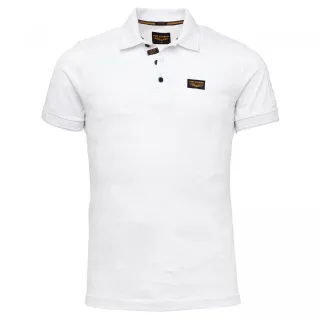 PME Legend - Kurzarm Trackway polo weiß - Gr. - L