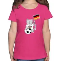 Shirtracer T-Shirt Fußball Katze Deutschland 2026 Fussball WM Fanartikel