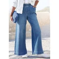 Buffalo Schlupfhose mit Kontrastnähten, modische Jeans, weites Bein