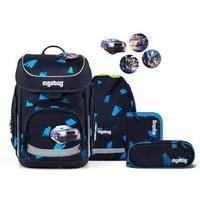 ergobag Schulranzen cubo Set (5-tlg., 5-teiliges Set), größenverstellbares Rückensystem