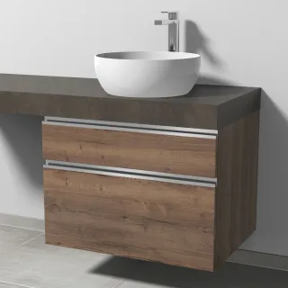 Sanipa Waschtischunterbau mit Auszügen 2morrow (L2311) 510x700x520 Eiche-Tabak L231150