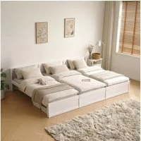 HOME DELUXE Bett Familienbett DILAR - 270 x 200 cm, wahlweise mit Matratze, Holzbett, Doppelbett