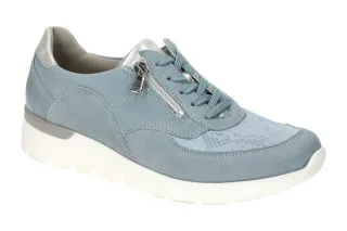 Waldl?ufer 626K02 K-RAMONA Damen Halbschuhe Sky/Argento bequeme Schn?rschuhe