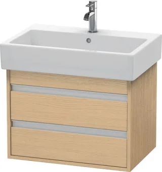 Duravit Ketho Waschtischunterbau wandhängend Natur Eiche Matt 650x440x480 mm - KT662403030 KT662403030