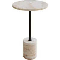 Liadomo Beistelltisch Goro, Couchtisch, Wohnzimmertisch, Marmortisch, Sofatisch (drei verschiedene Farben), massiver Marmortisch rund Ø 36 cm – für Wohnzimmer & Schlafzimmer