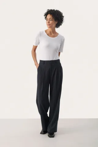 Pants Suiting Classic fit Dark Navy Pinstripe navy