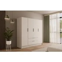 ALTDECOR Drehtürenschrank KOLIN (Kleiderschrank Garderobenschrank mit viel Stauraum, Moderner Schrank) Vielseitiger Drehtürenschrank mit Spiegeltüren Spiegel Flügeltüren