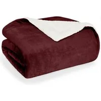 Wohndecke Sherpa-Fleecedecke, Oeko-TEX Zertifiziert, Blumtal, hochwertig, weich, warm, flauschig