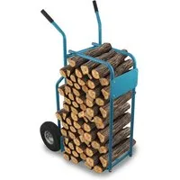 Bituxx Sackkarre Brennholzkarre, (MS-15908), mit Transportkäfig