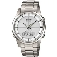 Casio Funk Funkchronograph LCW-M170TD-7AER, Solaruhr, Armbanduhr, Herrenuhr, Funkuhr, Titanarmband, Saphirglas