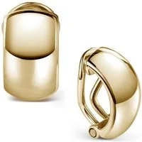 Materia Paar Ohrclips Damen Gold Basic mit Clipverschluss SO-504, Sterlingsilber, vergoldet