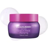Eqqualberry Tagescreme Deep Cera Bakuchiol Plumping Capsule Cream 50ml – Bakuchiol Gesichtscreme mit 5-fach Ceramid, Kollagen & Niacinamid, straffende, Anti-Aging Creme, Retinol Alternative, für alle Hauttypen