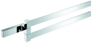 Grohe Doppel-Handtuchhalter Selection Cube 40768 Metall 2-armig 400mm chrom, 40768000 40768000