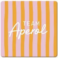 Grafik Werkstatt Getränkeuntersetzer Korkuntersetzer, abwischbar, Korkuntersetzer "Team Aperol", 1-tlg.