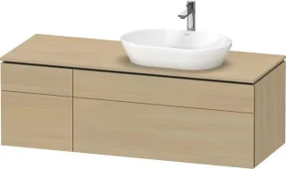 Duravit L-Cube Konsolenwaschtischunterbau wandhängend Mediterrane Eiche Matt 1420x550x482 mm - LC487 LC4875071710000
