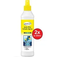 Scholl Fußpflegespray Anti-Pilz Schuh-Spray Vernichtet Erreger Fußpflege 250ml dermatologisch getestet, 2-tlg., Schuhdesinfektionsspray mit Langzeitwirkung Schutz Pflege