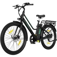 HITWAY E-Bike Cityrad 27,5 Zoll Elektrofahrrad für Damen Herren, Pedelec mit 36V 13Ah Akku, 1 Gang, 250W Heckmotor, 468 Wh, E-fahrräde, E-Citybike mit Schloss, Pumpe, APP