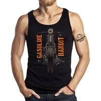 GASOLINE BANDIT® Tanktop Muskel-Shirt für Biker und Motorrad Fans: Springer