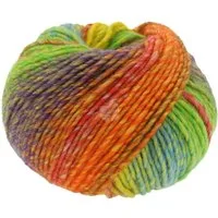 LANA GROSSA COLORS FOR YOU Häkelwolle, 90 m (voluminöses Dochtgarn mit Farbverlauf), 50 g