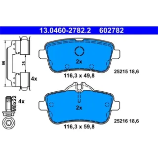 ATE Bremsbel?ge hinten Mercedes Gl-Klasse Gle Gls M-Klasse 13.0460-2782.2