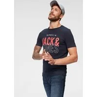 Jack & Jones T-Shirt JCOKOMPO Kurzarm-Design mit Print und optimaler Passform Print, modisch, regular fit, Baumwolle, Rundhals