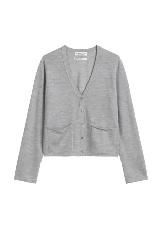 Marc OPolo Casual - Cardigan slim Light Grey Melange - Gr. - L