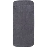 vidaXL Strandtücher Strandtücher 2 Stk. Anthrazit 60x135 cm Stoff 400 GSM, (2-St)