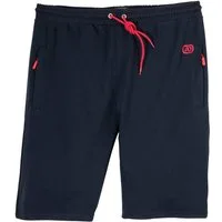 ADAMO Jogg-Bermudas Adamo kurze Jogginghose Übergröße navy gerippt