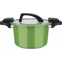 GSW Dampfgartopf Ceramica green, Aluminium (1-tlg), Dampfkochtopf, mehrfache Ceramic-Versielgung, Induktion