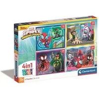 Clementoni® Lernspielzeug Spiderman Spidey 4 in 1 Puzzle Clementoni