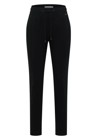 CECIL - Mid Waist Slim Leg Hose im Casual Fit Black - Gr. - 30