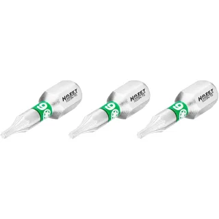 HAZET Bit Sechskant 6,3 (1/4 Zoll) Innen TORX Profil Profil 3 Stück - 2223N-T6/3