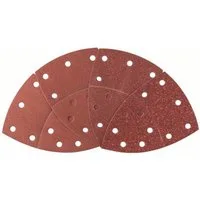 BOSCH Schleifpapier Schleifblatt-Set für Multischleifer, 25-teilig, 11 Löcher 2607017112, mit Klett, gelocht