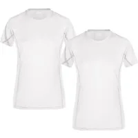 James & Nicholson Laufshirt Doppelpack Damen Sportshirt mit reflektierenden Details JN422 (Doppelpack, 2 Stück) Feuchtigkeitsregulierend, atmungsaktiv und schnell trocknend