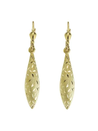 Fascination by Ellen K. Ohrhänger 585/- Gelbgold glanz/matt diamantiert