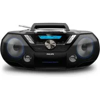 Philips AZB798T schwarz Radiorekorder mit CD-Spieler und Kassettendeck CD-Radiorecorder