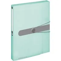 Herlitz Organisationsmappe Herlitz Sammelbox / Heftbox / DIN A4 / Farbe: transparent minze