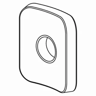 KWC Anschlagplatte M6x0.75 45 Grad, Edelstahl,635225 635225