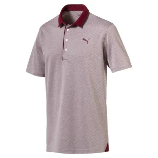 Puma Diamond Jaquard Burgund Performance Fit Herren Golf Polo -Hemd 576125 03