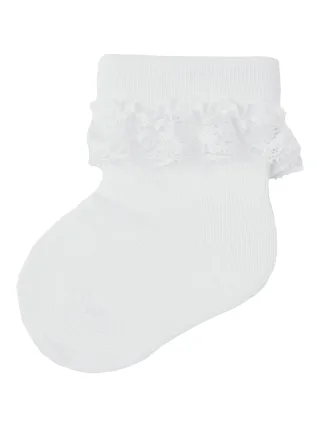 NAME IT - NBFOPAGNA SOCK Bright White - Gr. - 56