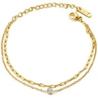 Kim Johanson Fußkette Giulia (1-tlg), aus Edelstahl, hypoallergen, verstellbar