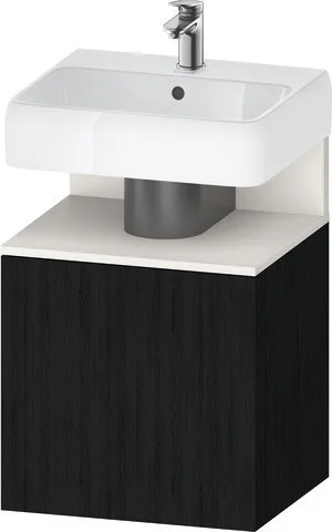 Duravit Qatego Waschtischunterbau wandhängend Eiche Schwarz Matt 490x420x645 mm - QA4077R84160000 QA4077R84160000