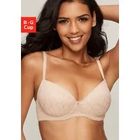 LASCANA Schalen-BH Chiara mit graphischem Netz-Muster, Dessous – ideal für große Größen