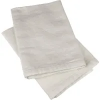 Macosa Home Stoffserviette Antik-Weiß 2er Set 40 x 40 cm 100% Baumwolle waschbar, (2 St), Tischwäsche Tisch-Dekoration Mundservietten