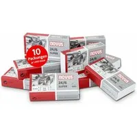 NOVUS Heftklammer 10.000 Heftklammern SUPER 24/6