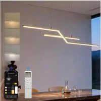 doporro LED Pendelleuchte LED-Hängeleuchte Esszimmer dimmbar Höhenverstellbar 24W Luvina10, CRI≥80, Drei Steuerungsmodi(APP, Fernbedienung, Wandschalter)