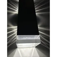 SpiceLED Lampenschirm SpiceLED, ShineLED Acrylglas Upgrade, 60mm x 60mm für 6W, klar, 2x Acrylgläser, klar, passend zu allen 6 Watt SpiceLED-Wandleuchten